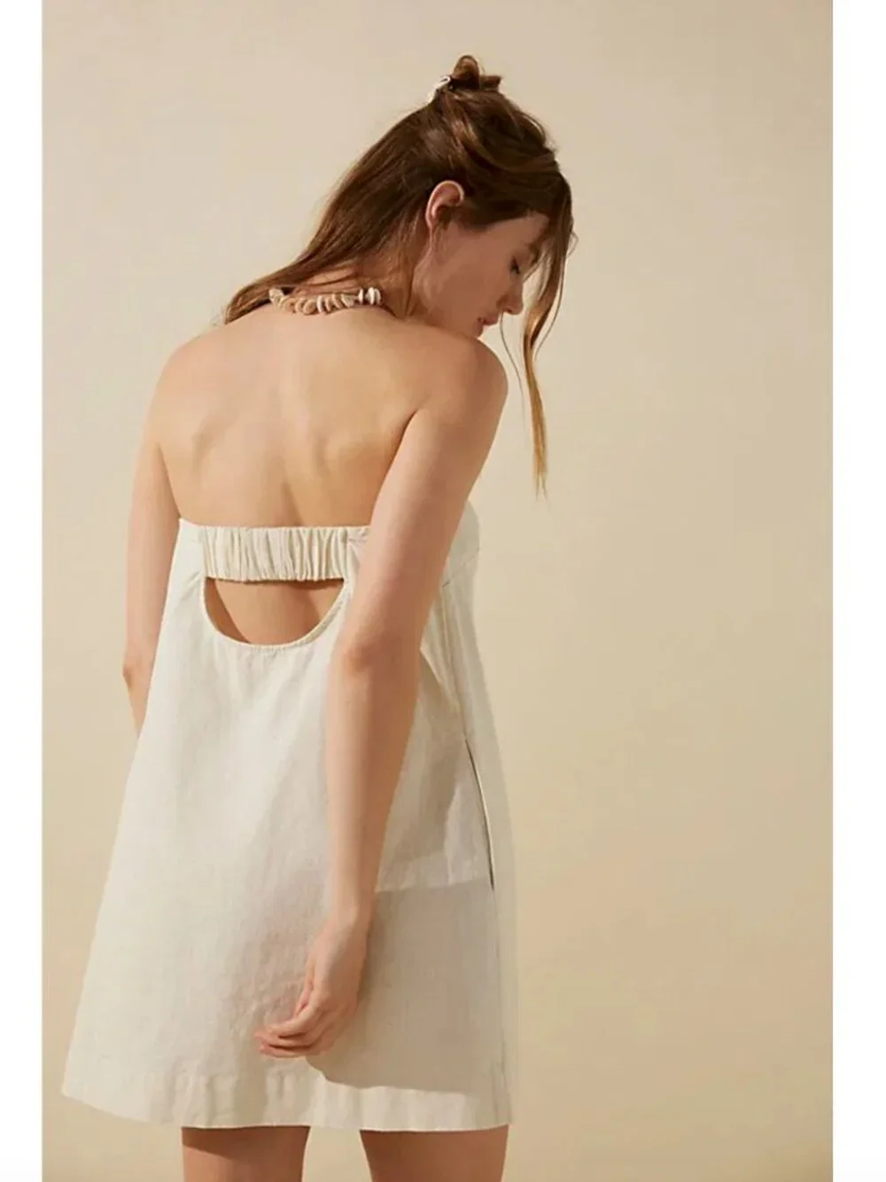 Free People Free-est Essentially the Best Cotton-Linen Mini Dress